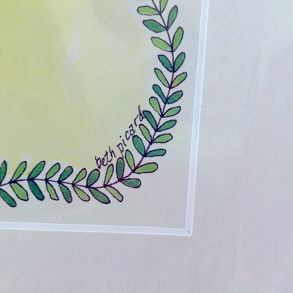 NWOT Whimsical Creative Wall Art Print